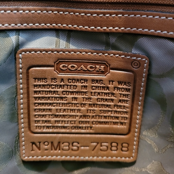 NWOT Vintage Coach Brown Leather Purse - Picture 7 of 8